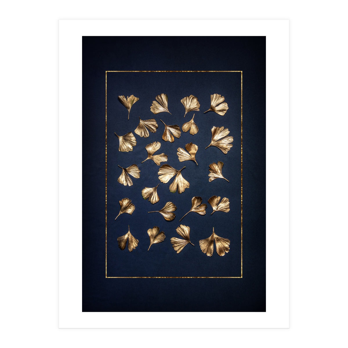 Golden Gingko Leafes (Print Only)