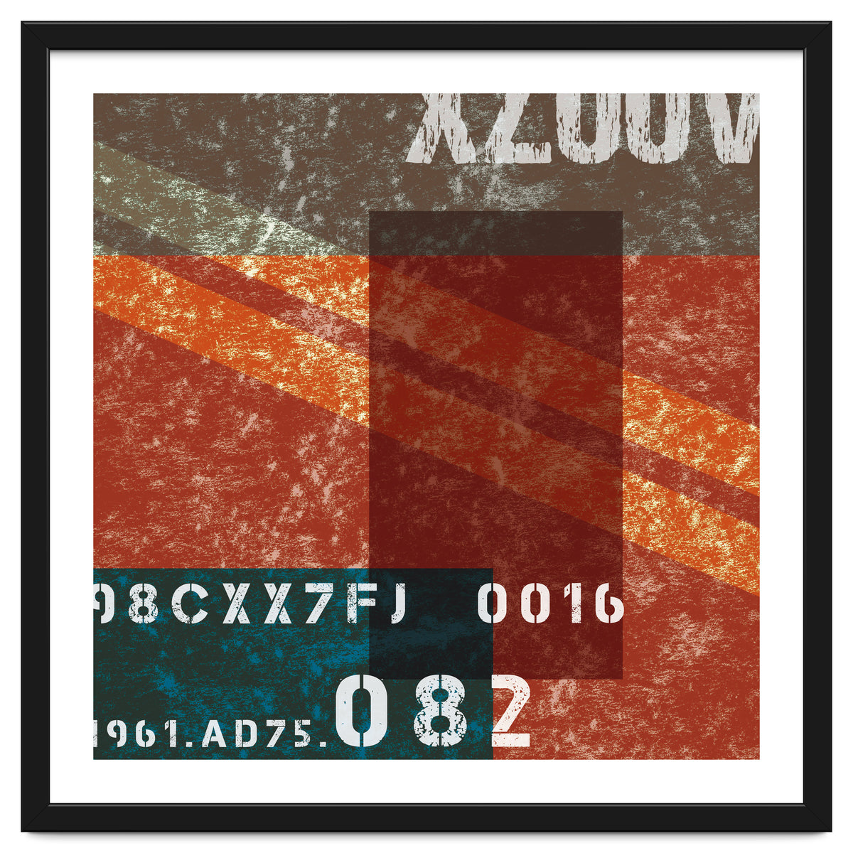 Abstract Industrial Red