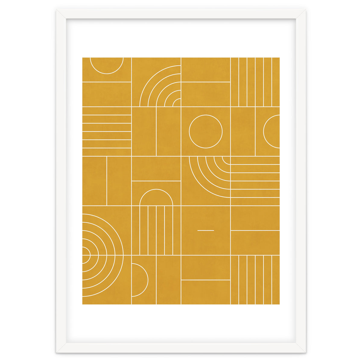 My Favorite Geometric Patterns No.22 - Mustard Yellow
