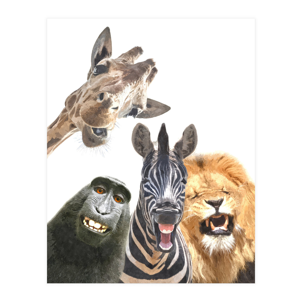 Jungle Animal Friends (Print Only)
