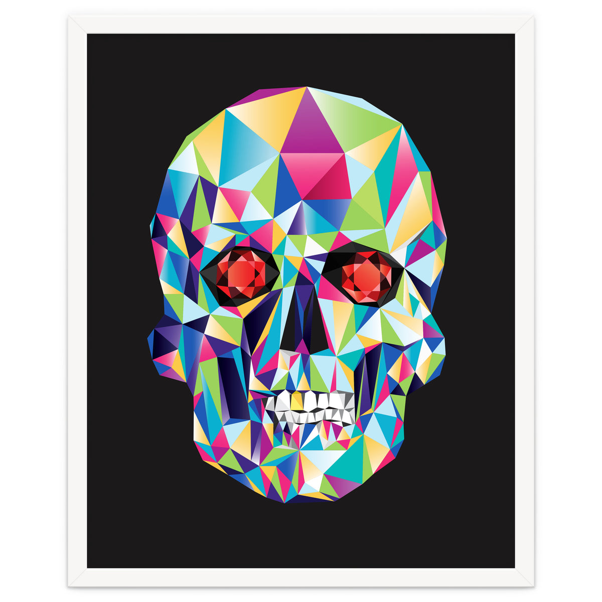 Geometric Candy Skull