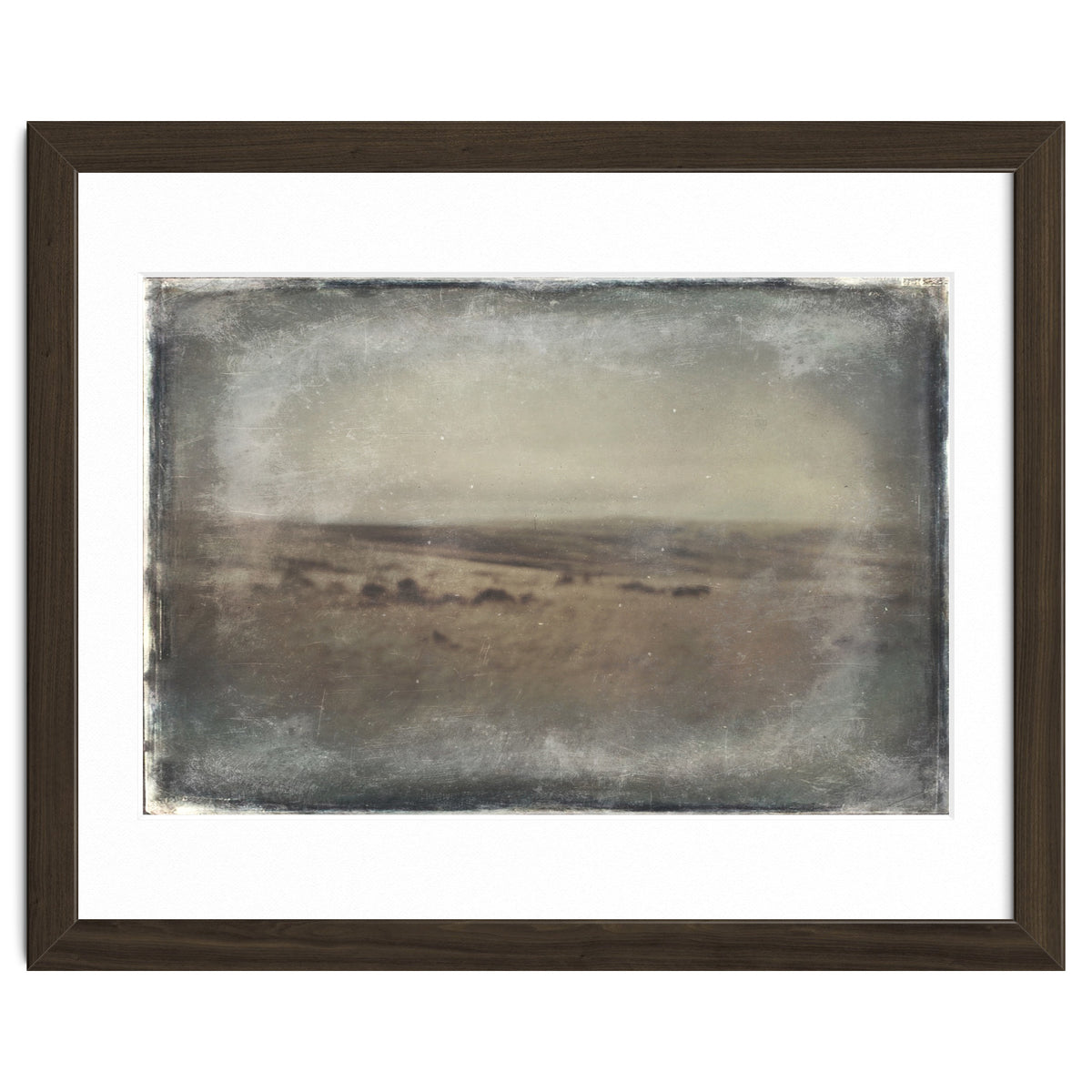 Bleak winter landscape of Saddleworth Moor