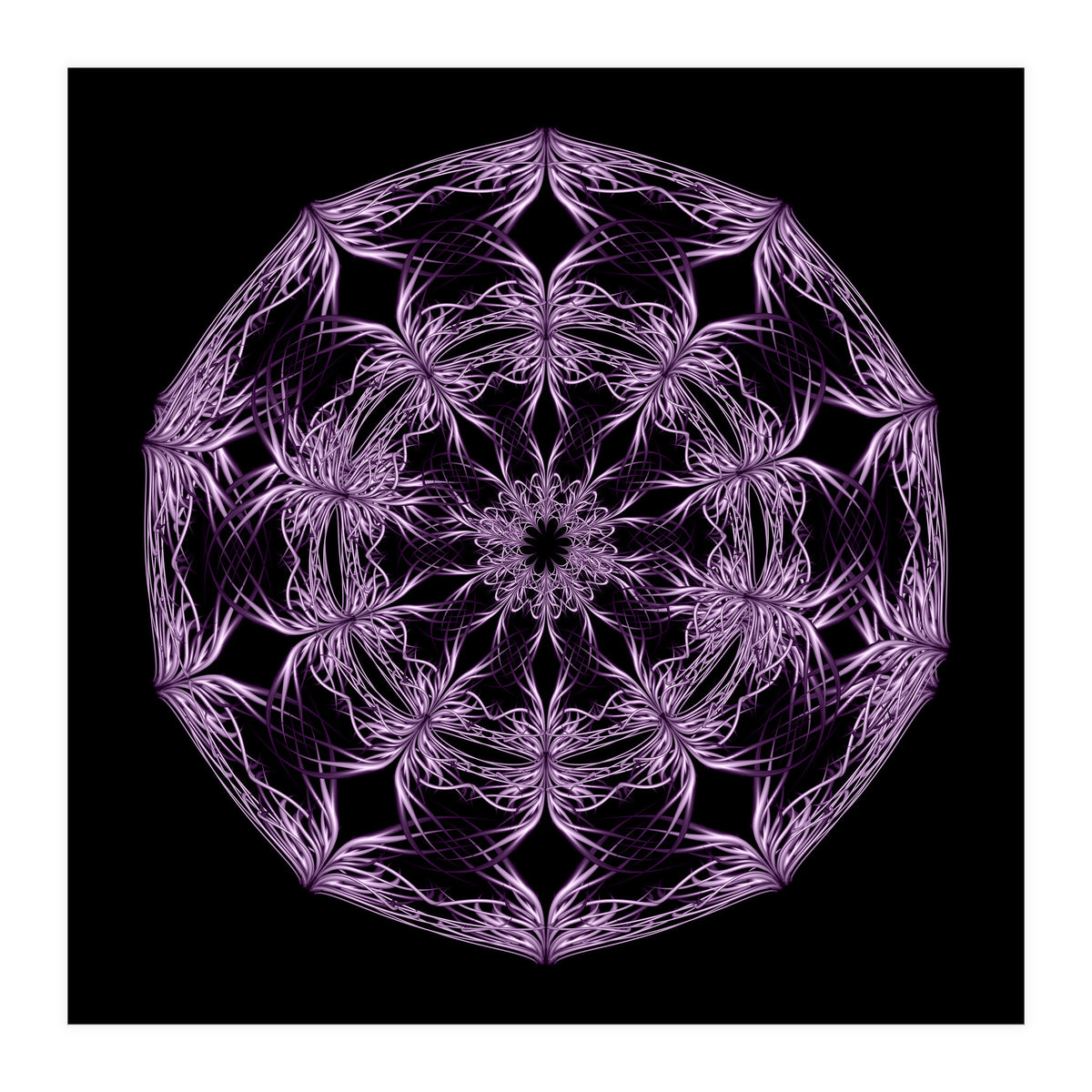Mandala purple and black (Print Only)
