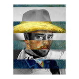 Van Gogh's Self Portrait With Straw Hat & John Wayne (Print Only) thumbnail