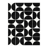Mid-Century Modern Pattern No.3 - Black and White Concrete (Print Only) thumbnail