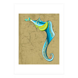 Blue Striped Magpie (Print Only) thumbnail