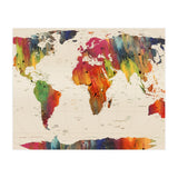 ALLOVER THE WORLD-Painted map (Print Only) thumbnail