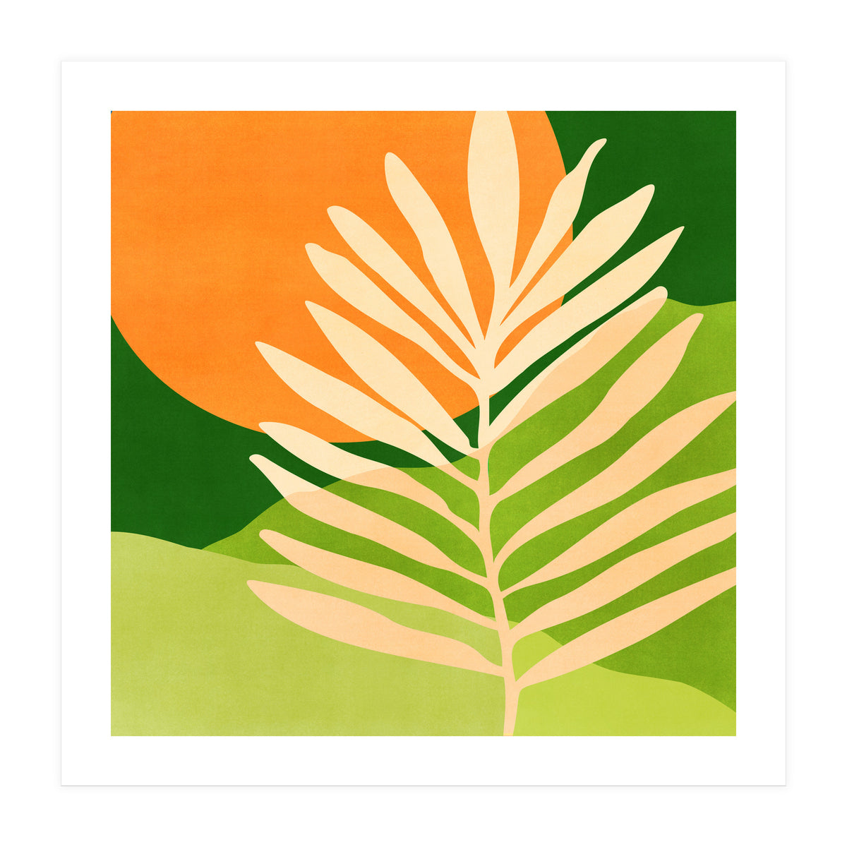 Sunny Palm Frond (Print Only)