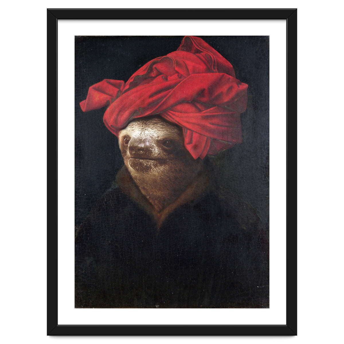 Sloth With Red Turban
