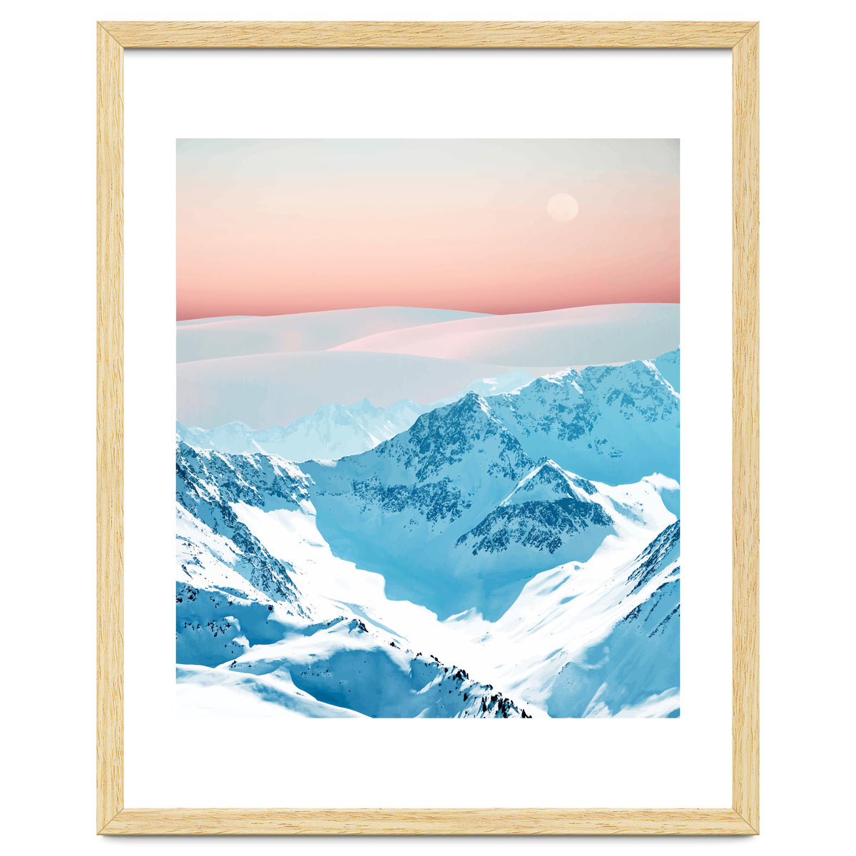 Snow & Blush Horizon