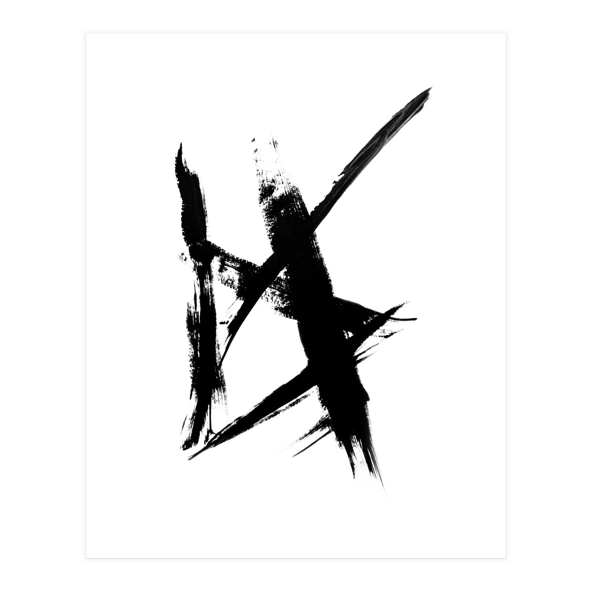 Abstract Brushstroke Print (Print Only)