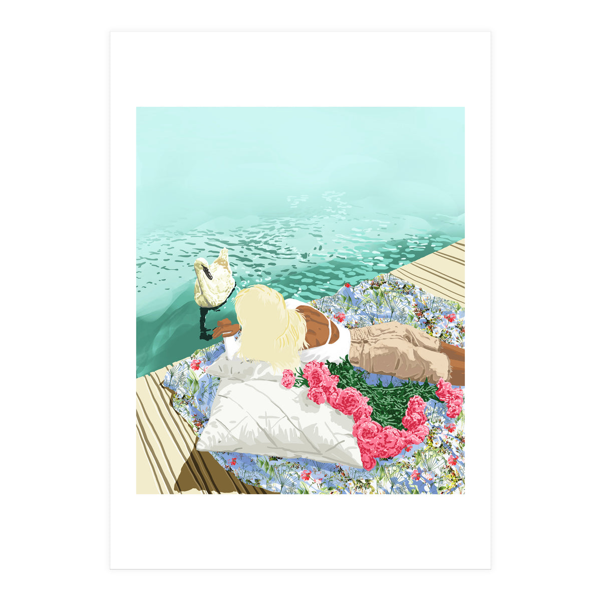 Heart Upon My Sleeve, Valentine's Day Love Bohemian (Print Only)