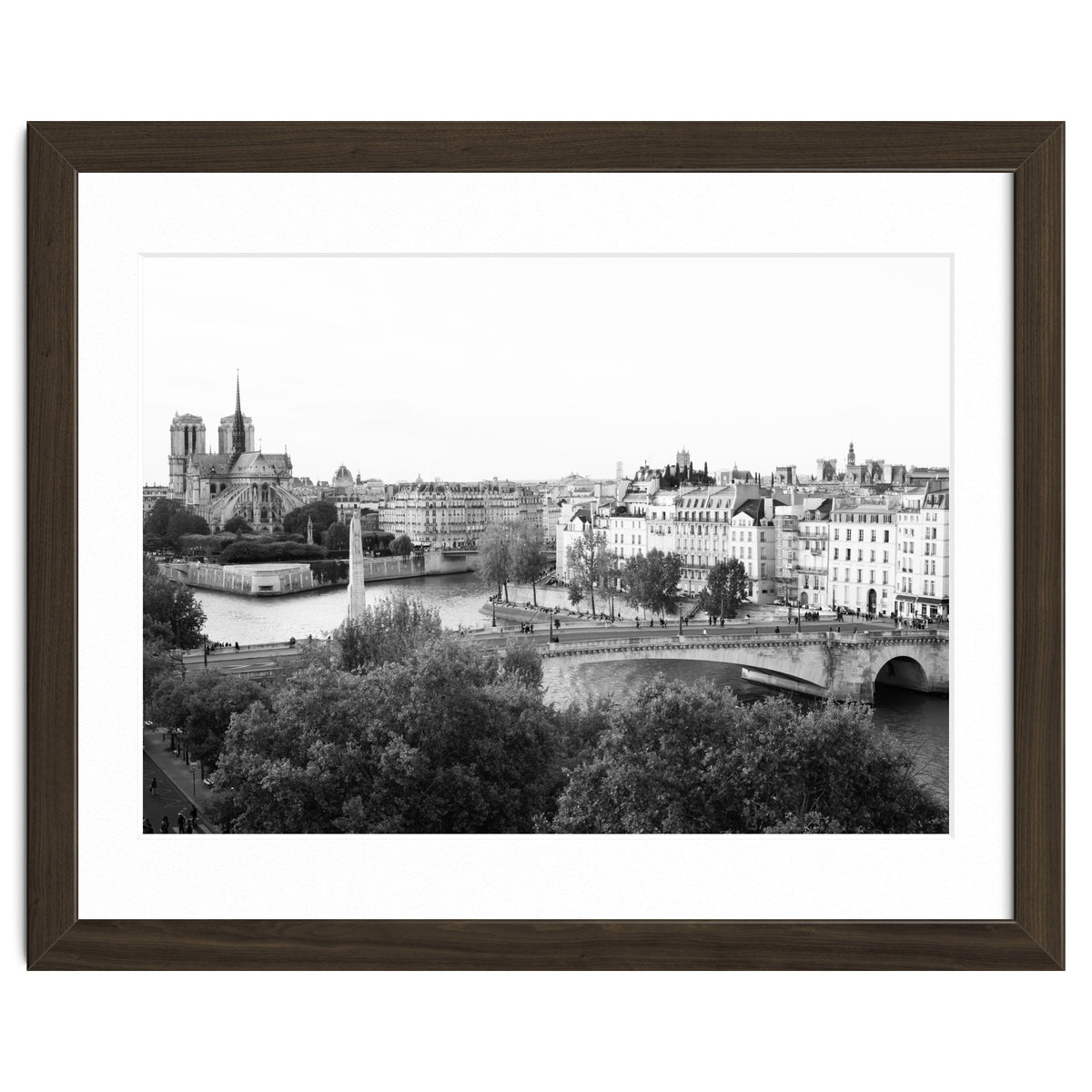 Paris View in Black and White