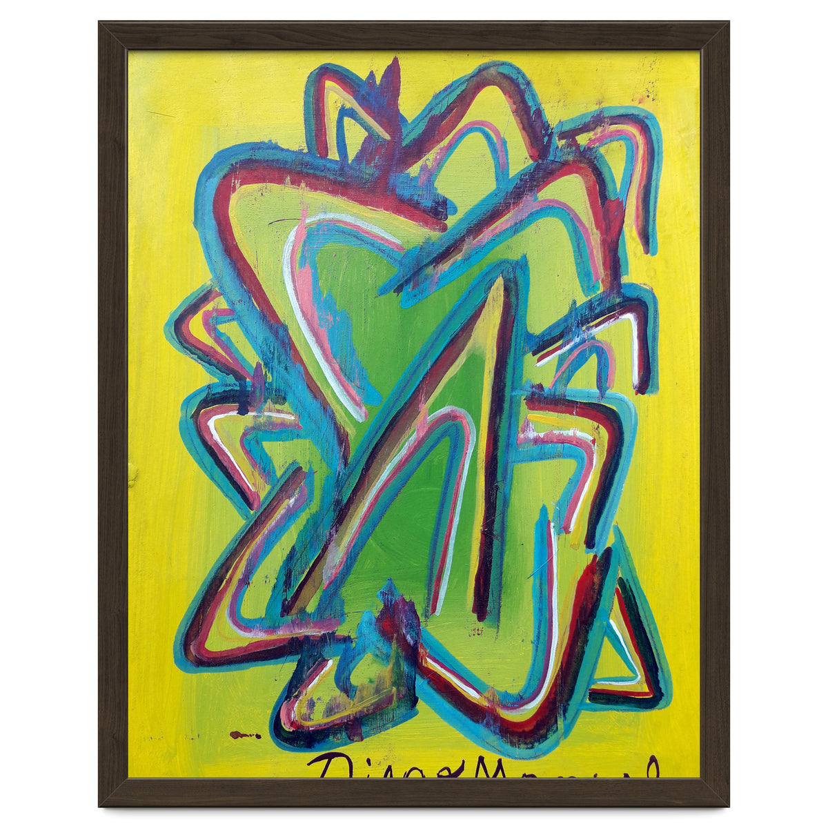 Forma Celeste Sobre Amarillo 2