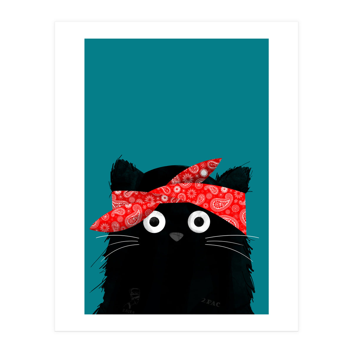 Doozal Cat Tupac (Print Only)