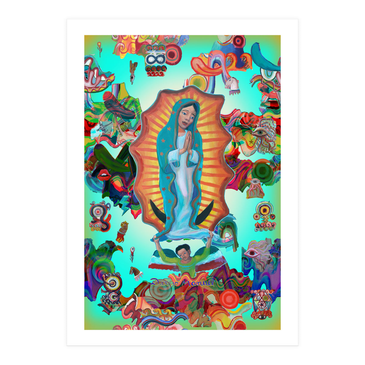 Virgen Y Graffiti 16 (Print Only)
