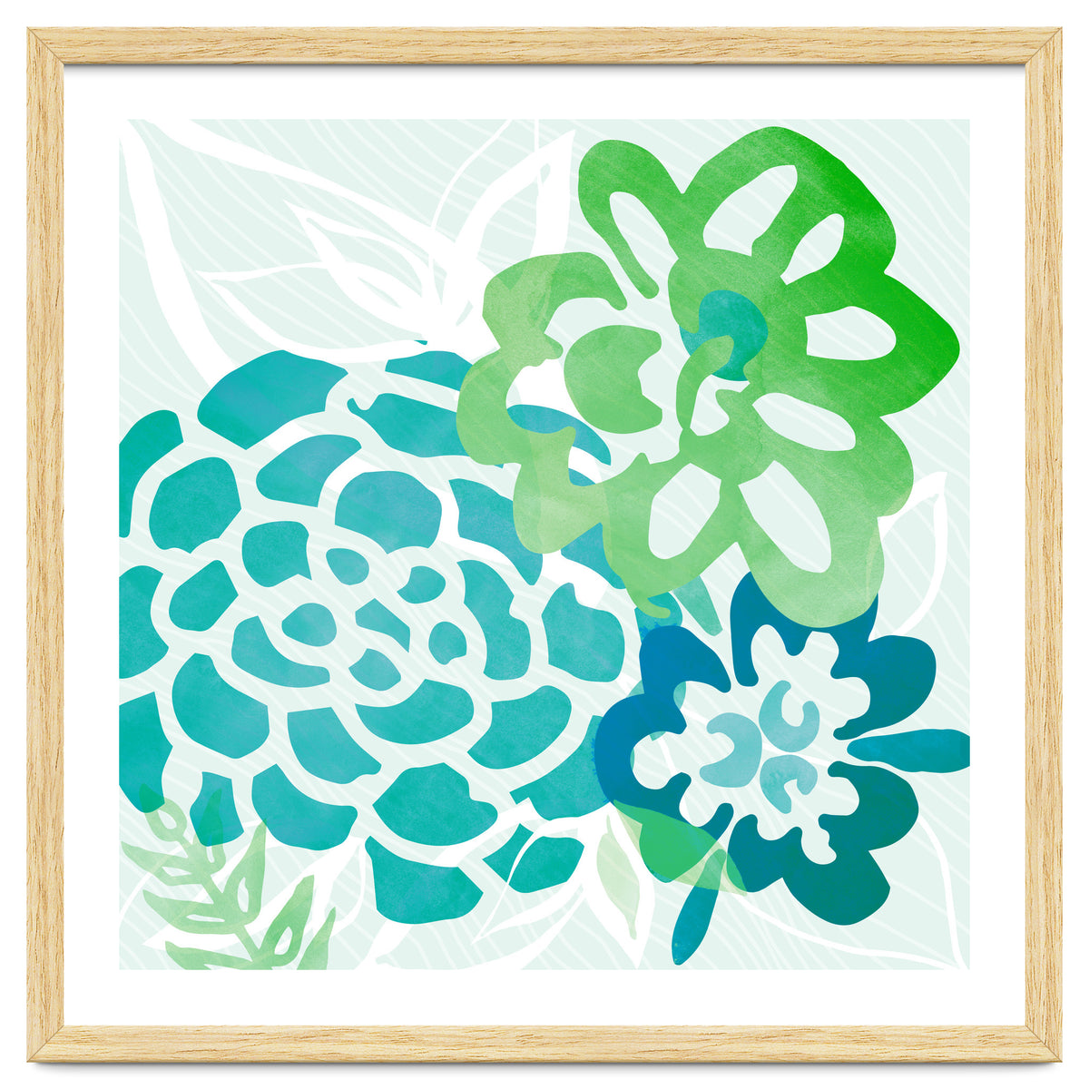 Abstract Coastal Floral