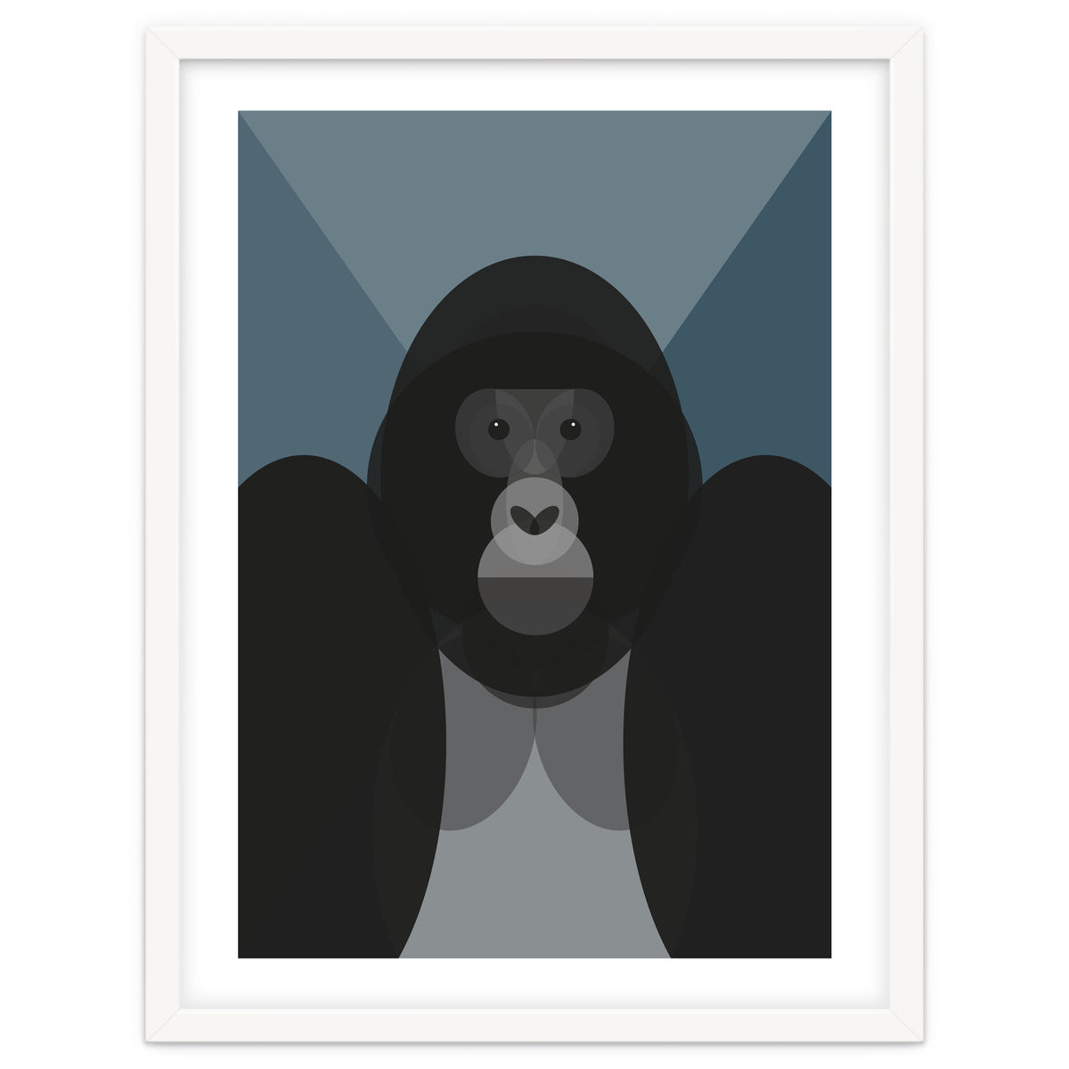 Mid Century Geometric Gorilla