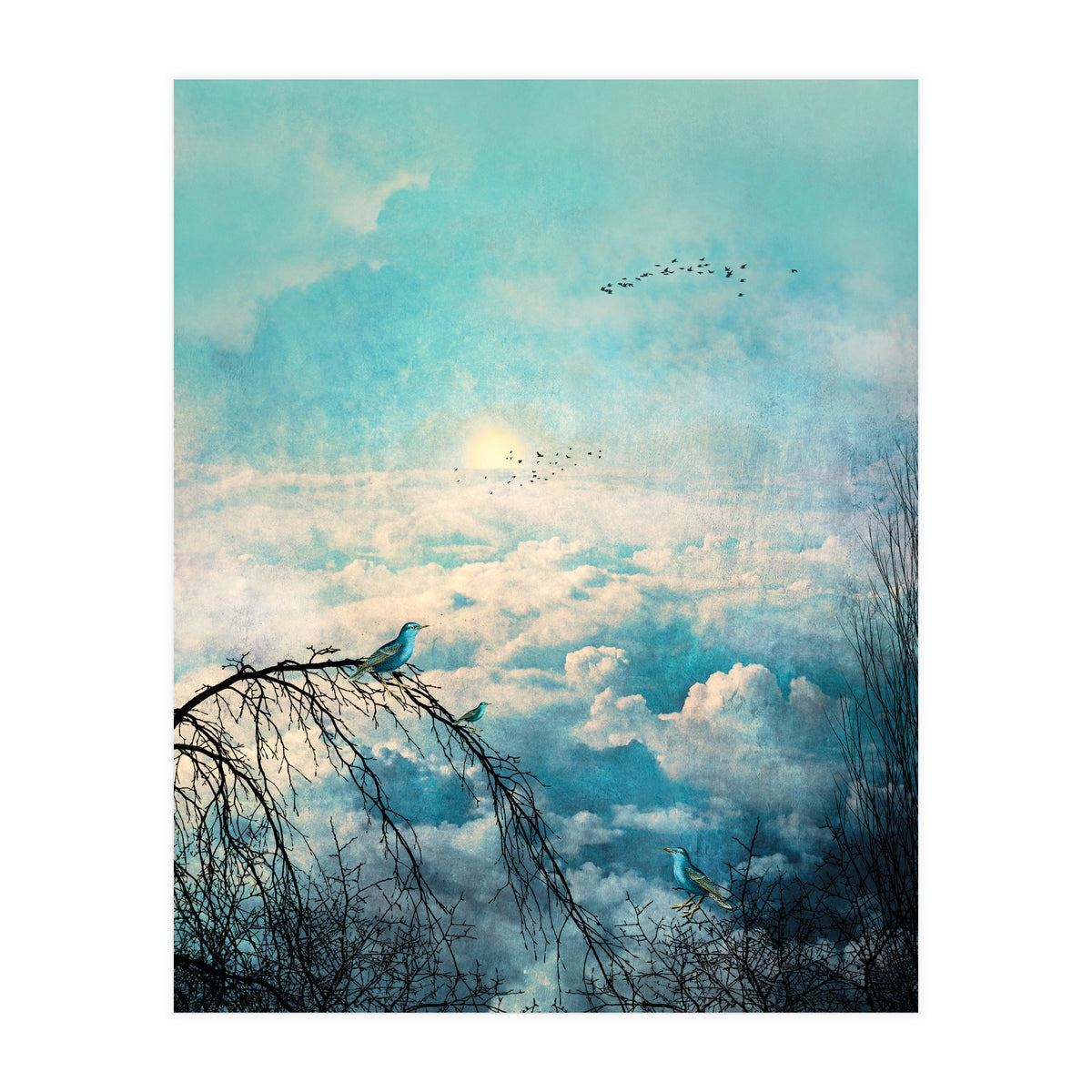 HEAVENLY BIRDS III-B Portrait (Print Only)