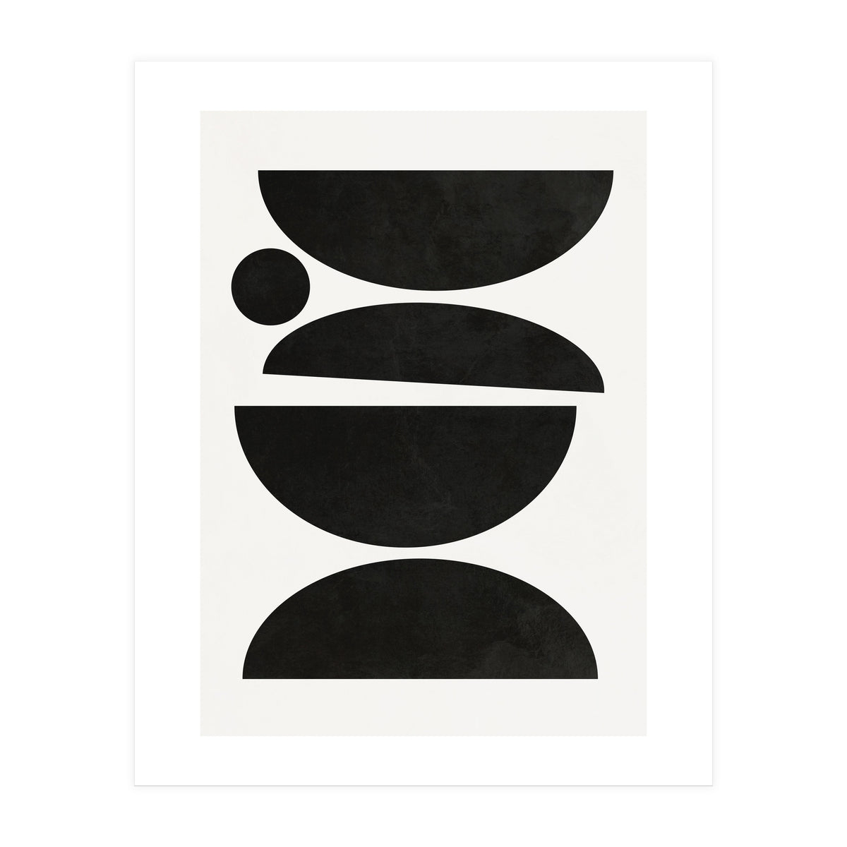 ABSTRACT AND GEOMETRIC SHAPES 01BW (Print Only)