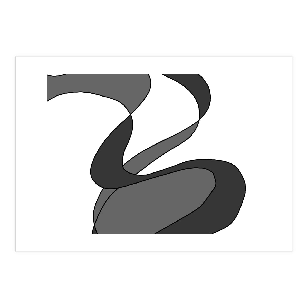 Grey Waves 9 (Print Only)