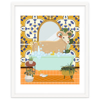 Ram Bathing in Moroccan Style Bathroom