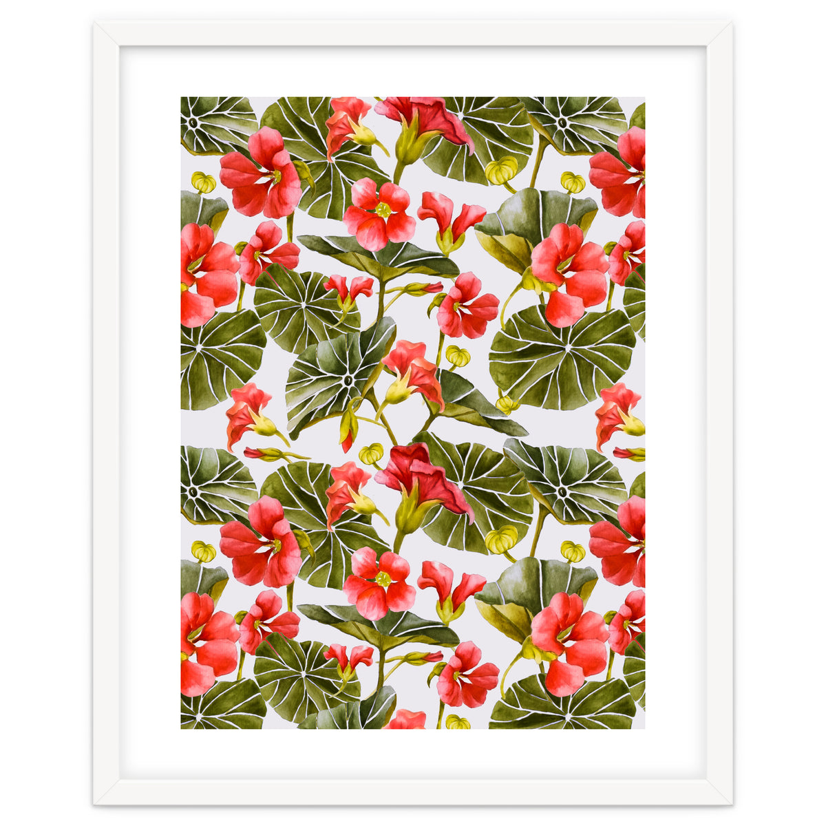 Nasturtiums watercolor 02