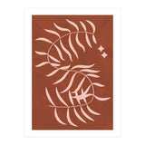 Botanical Palm Leaf Earthy Tones (Print Only) thumbnail