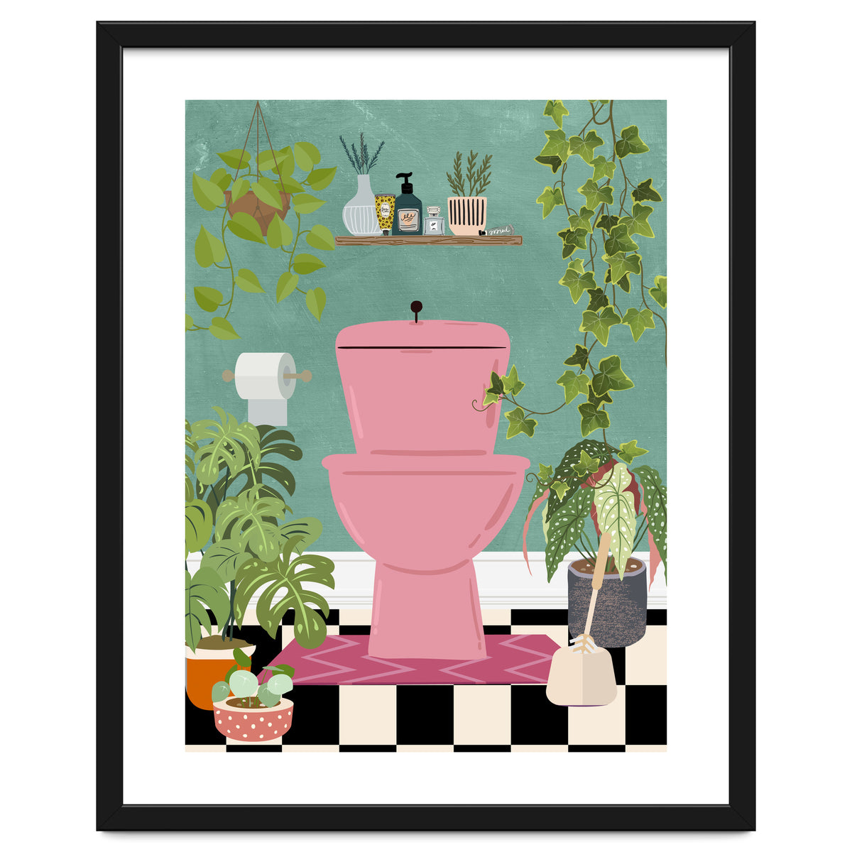 Botanical Loo in Jungle Bathroom