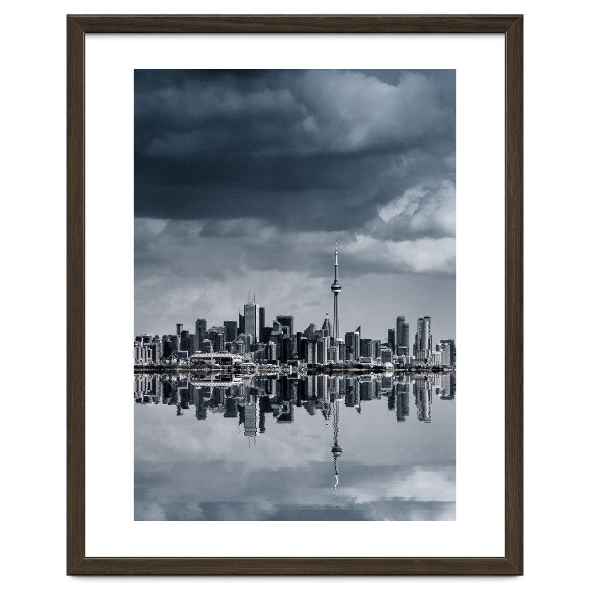 Toronto Skyline From Colonel Samuel Smith Park Reflection No 1
