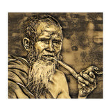 Old Man with Pipe (Print Only) thumbnail