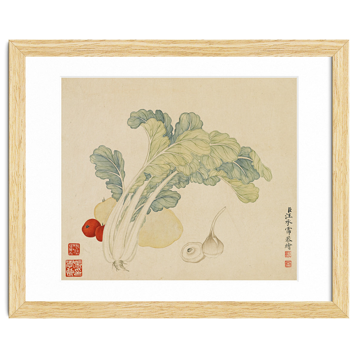 Wang Chengyu ~flowers, Vegetables, Chinese Cabbage, Potatoes, Garlic, Tomatoes, Vegetables
