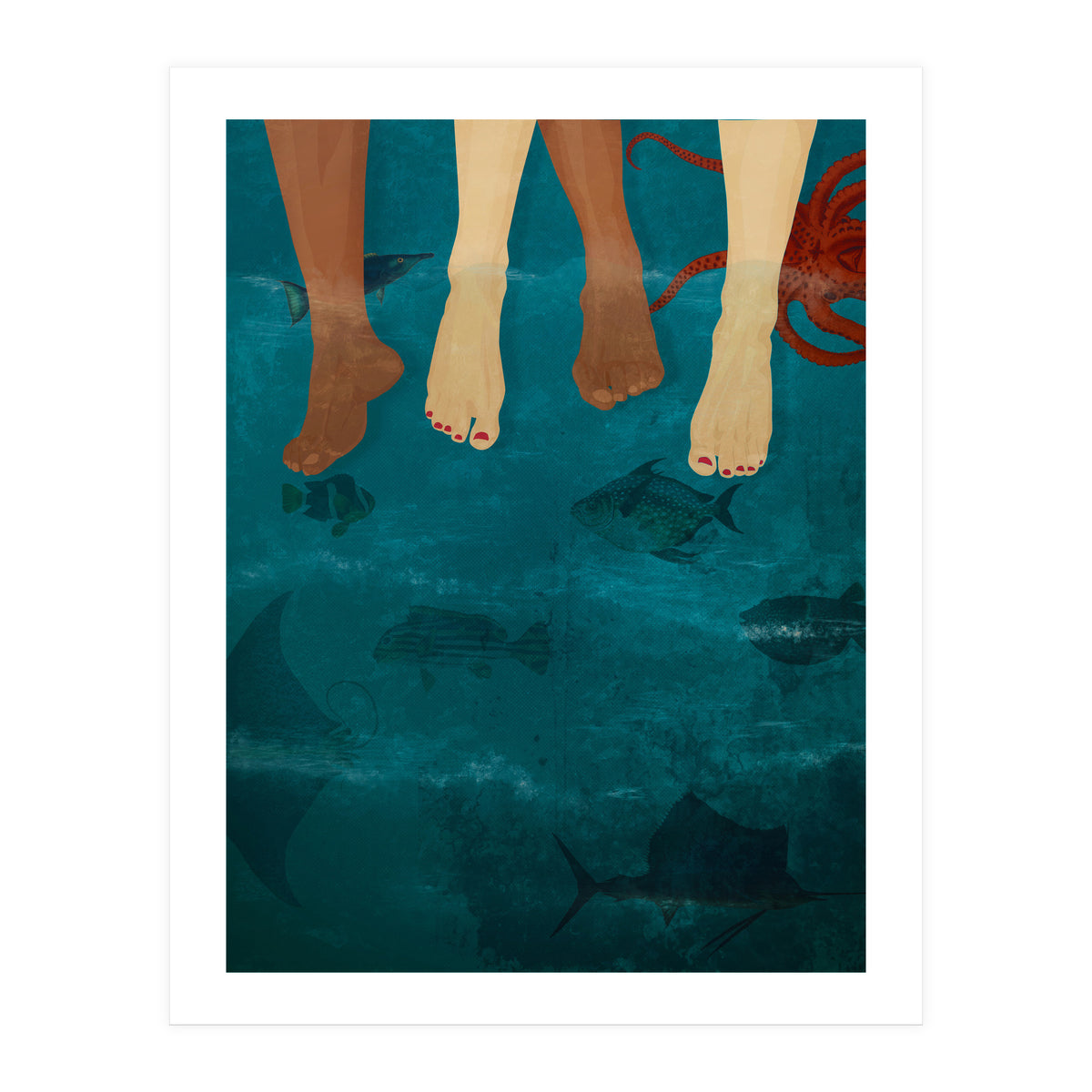 Sitting With The Fishes (Print Only)