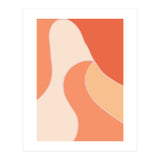 Colorful Orange Tones  Retro Waves (Print Only) thumbnail