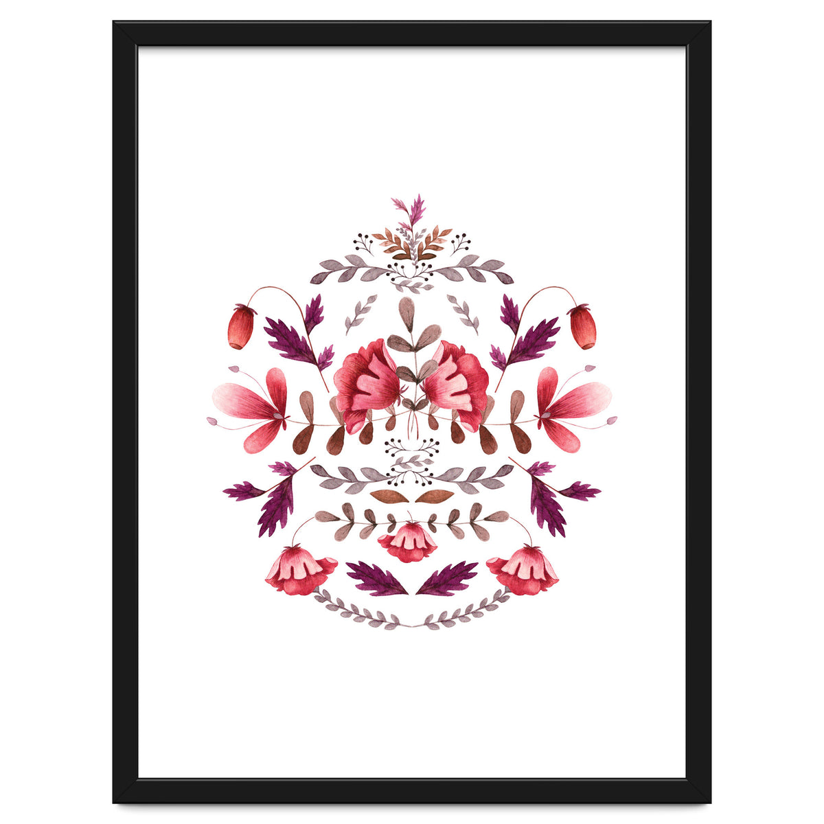 Scandinavian Folk Art Flowers