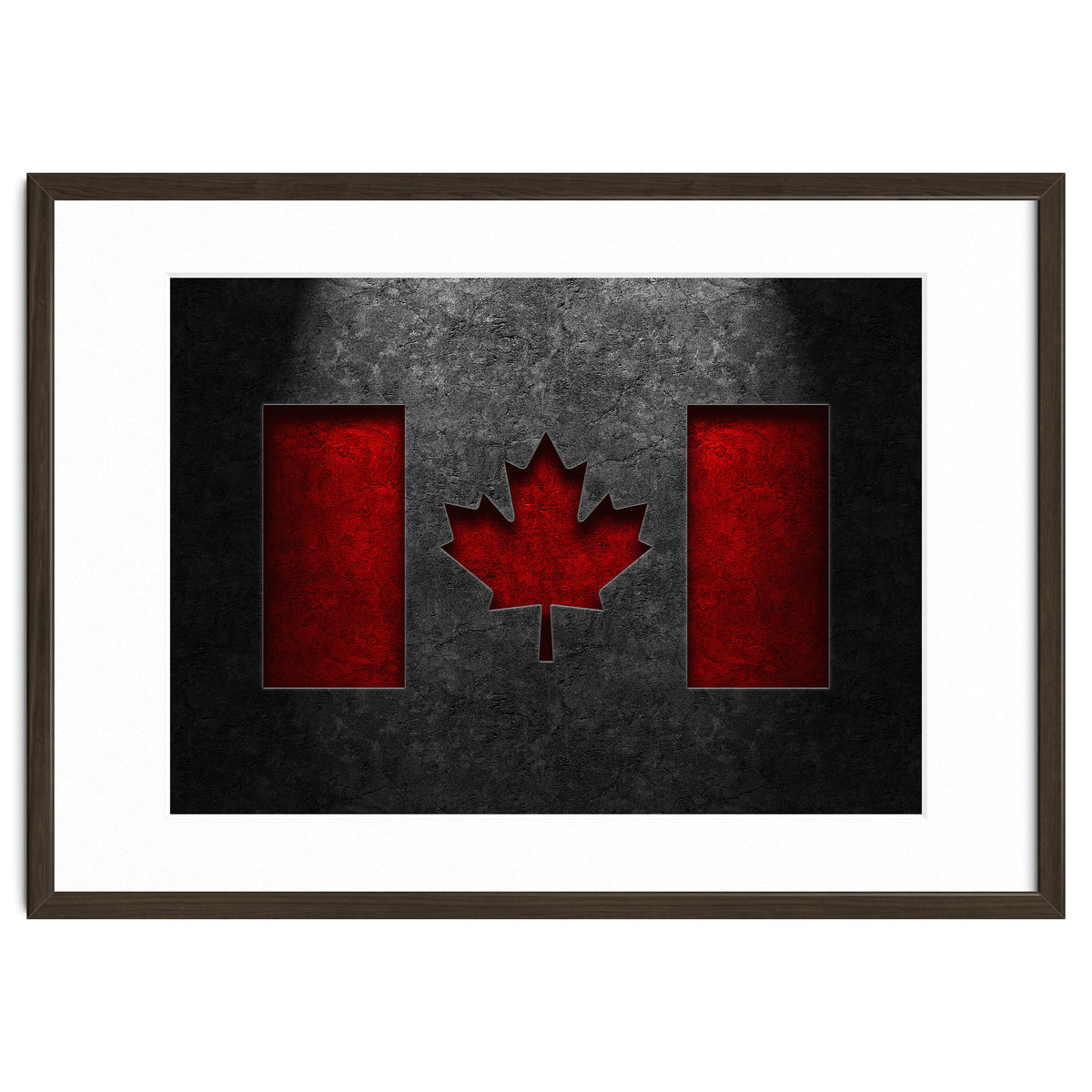 Canadian Flag Stone Texture