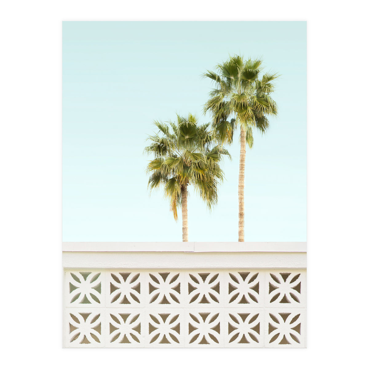 Mid Century Modern Breeze Block 2 (Print Only)