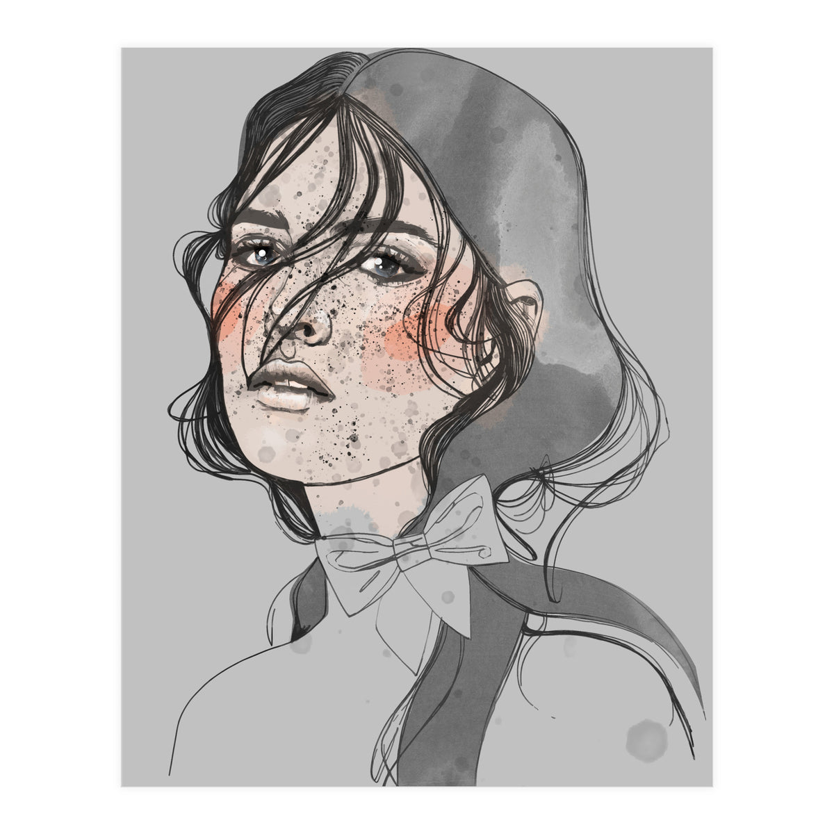 Freckles Grey (Print Only)