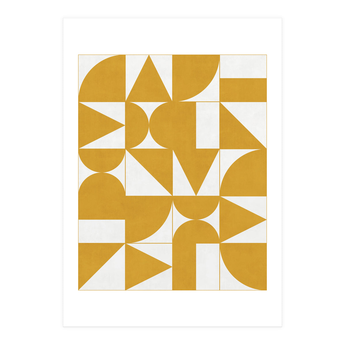 My Favorite Geometric Patterns No.13 - Mustard Yellow (Print Only)
