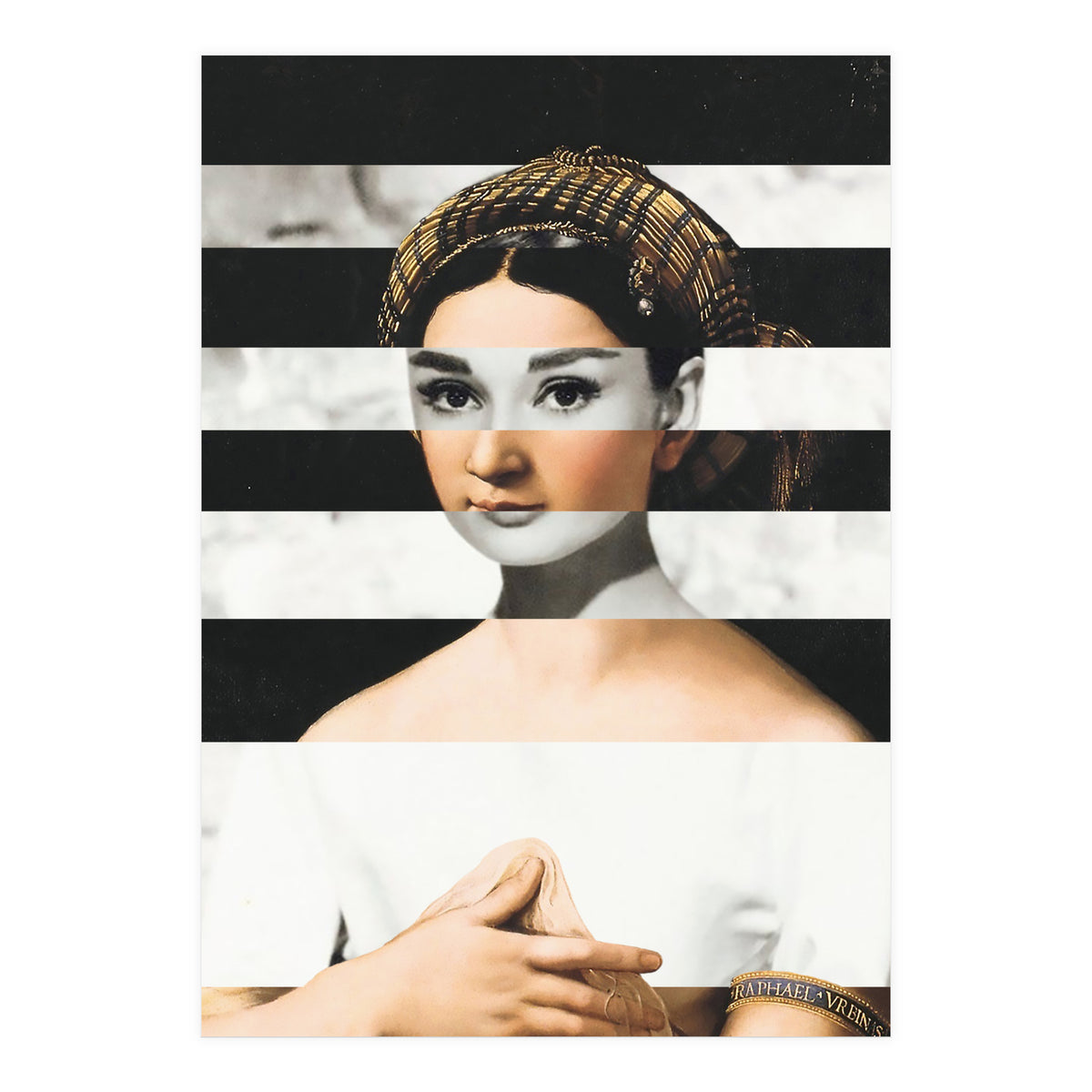 Raphael's La Fornarina & Audrey Hepburn (Print Only)