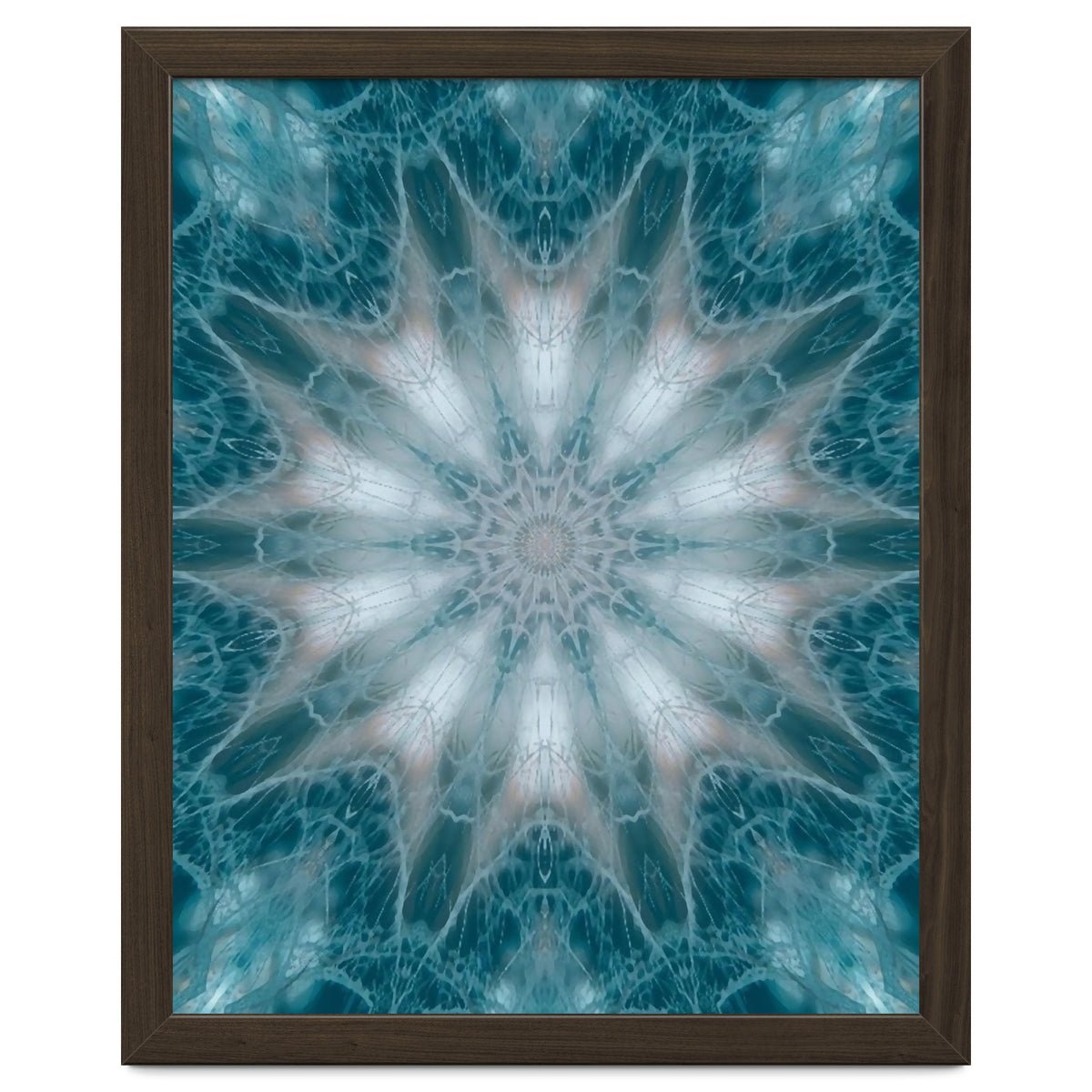 Mandala - Green, White, Rose