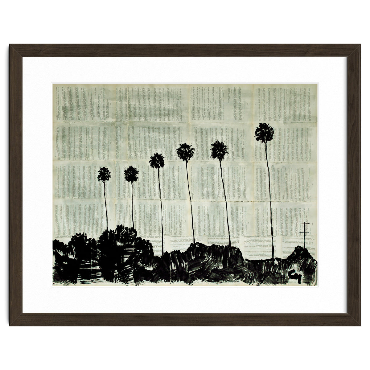 Six Palm Trees .