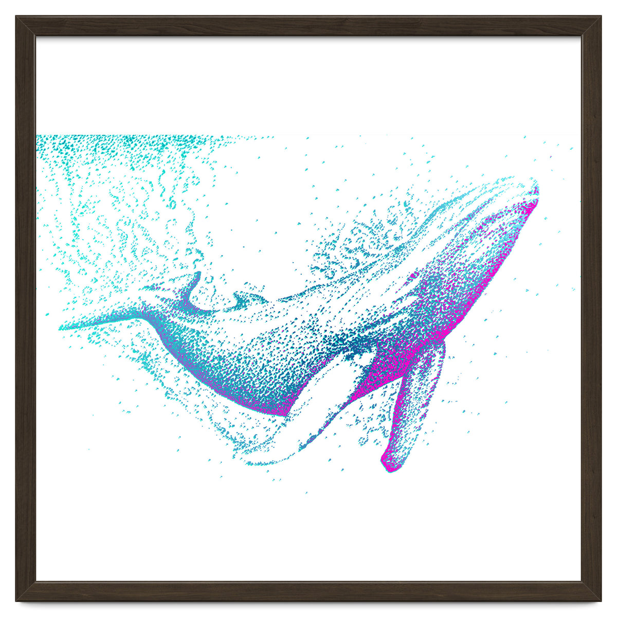 Diving Blue Whale