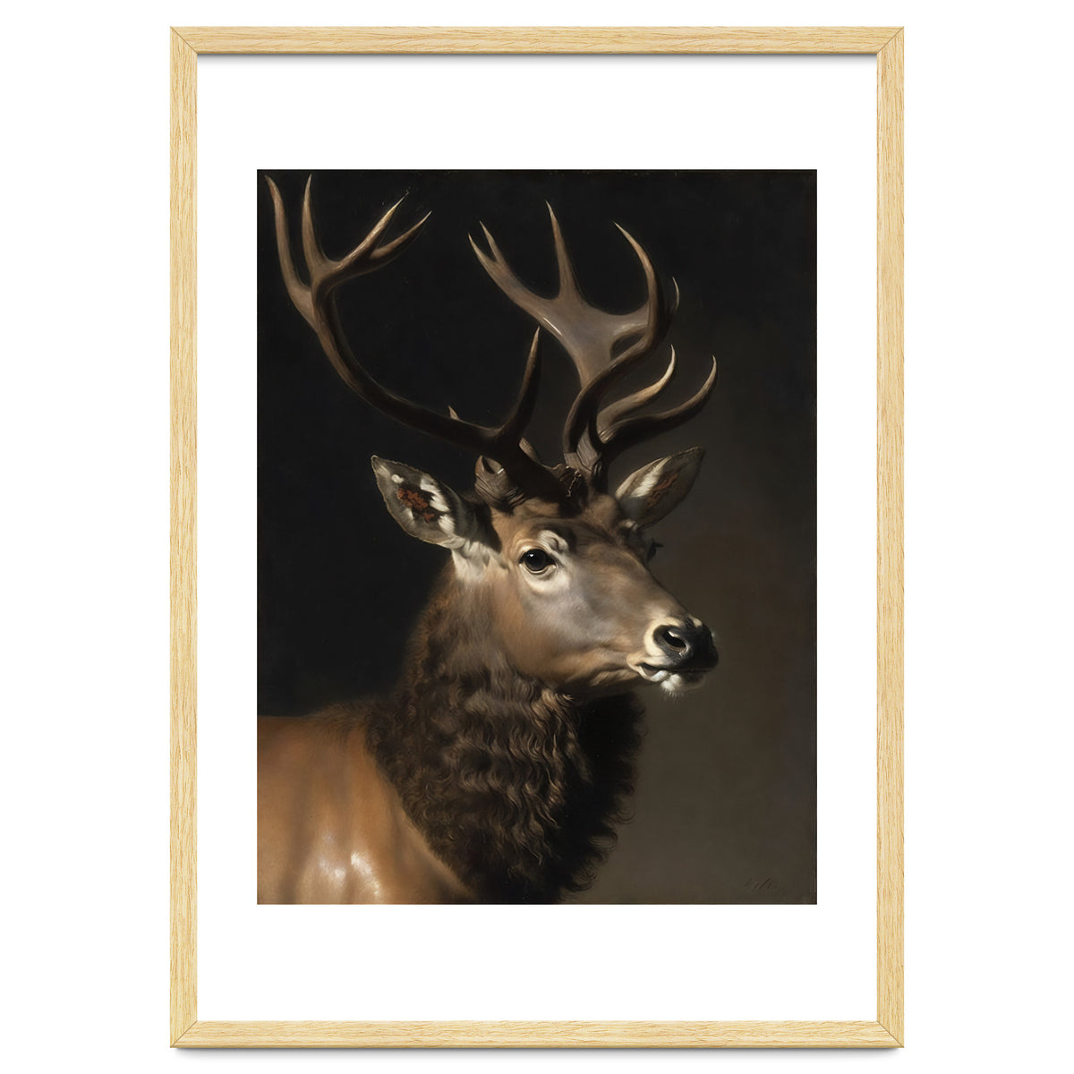 Stag Classical Oil Painting