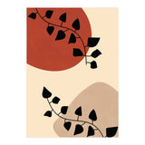 Abstract Boho Botanical Pothos Leaf (Print Only) thumbnail