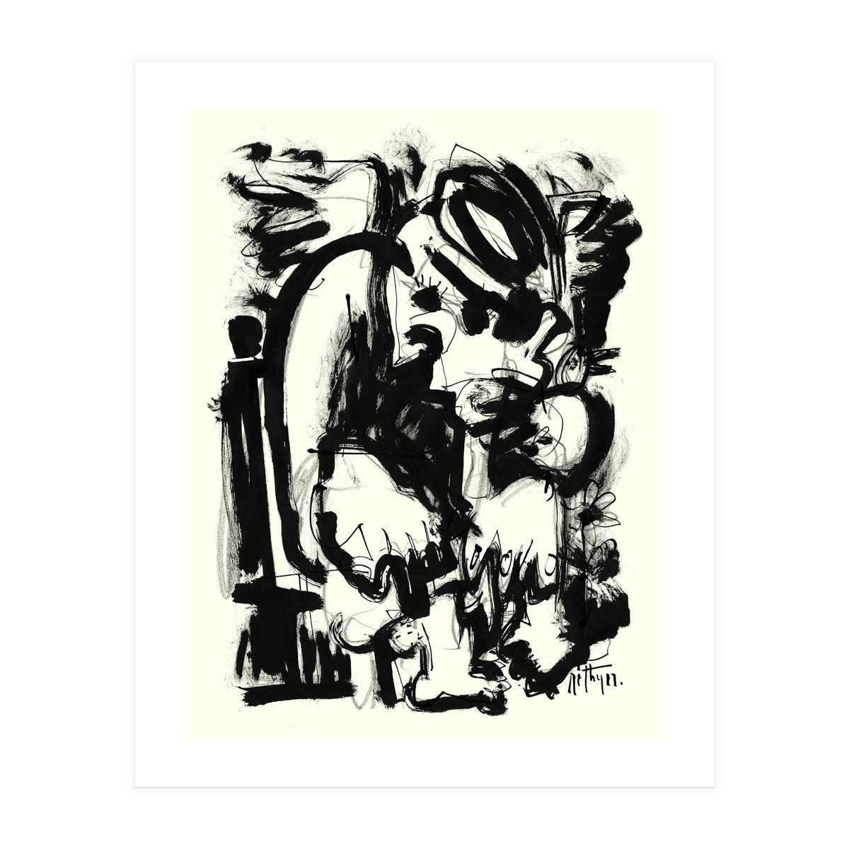 Saint With Bird (Print Only)