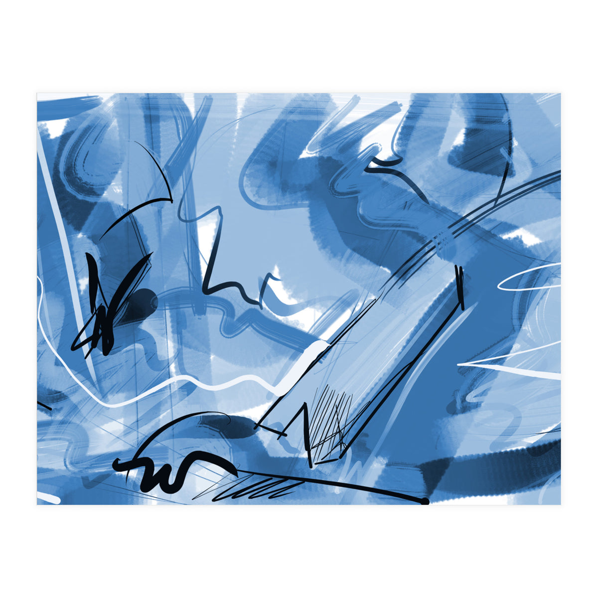 beautiful blue (Print Only)