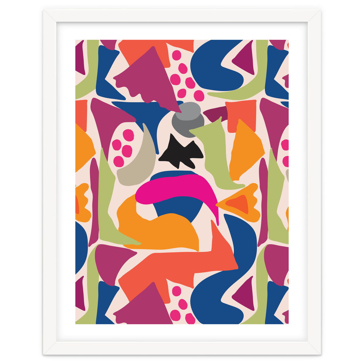 Black Fish Abstract Art