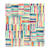 Retro Beach Chair Pastel Watercolor Stripes (Print Only) thumbnail
