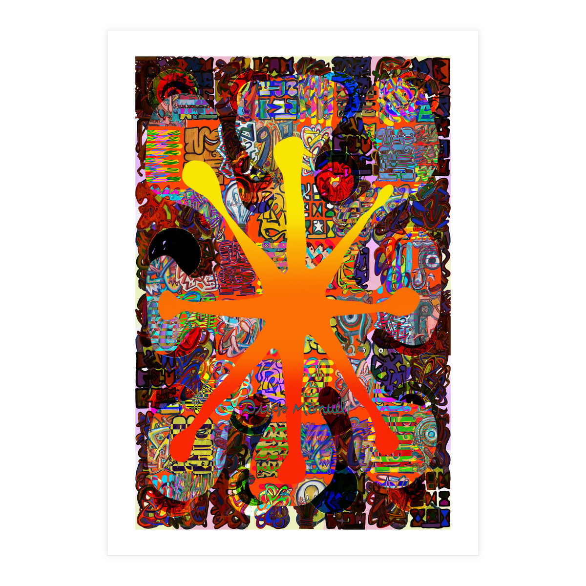 Fuego Y Graffiti 69 (Print Only)